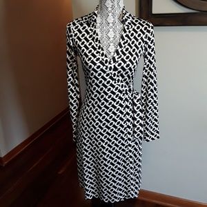 Diane Von Furstenberg Jeanne chain wrap dress,NWOT